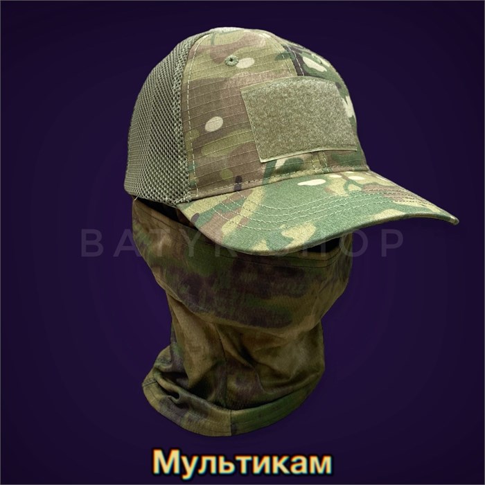 Тактическая сетчатая кепка с велкро (TM-613) TM-613